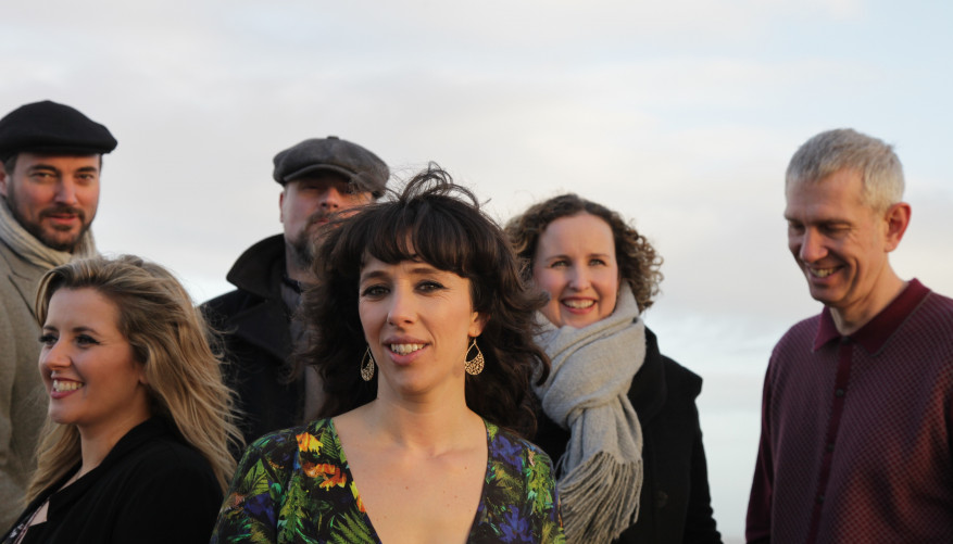 The members of 9 Bach smiling
